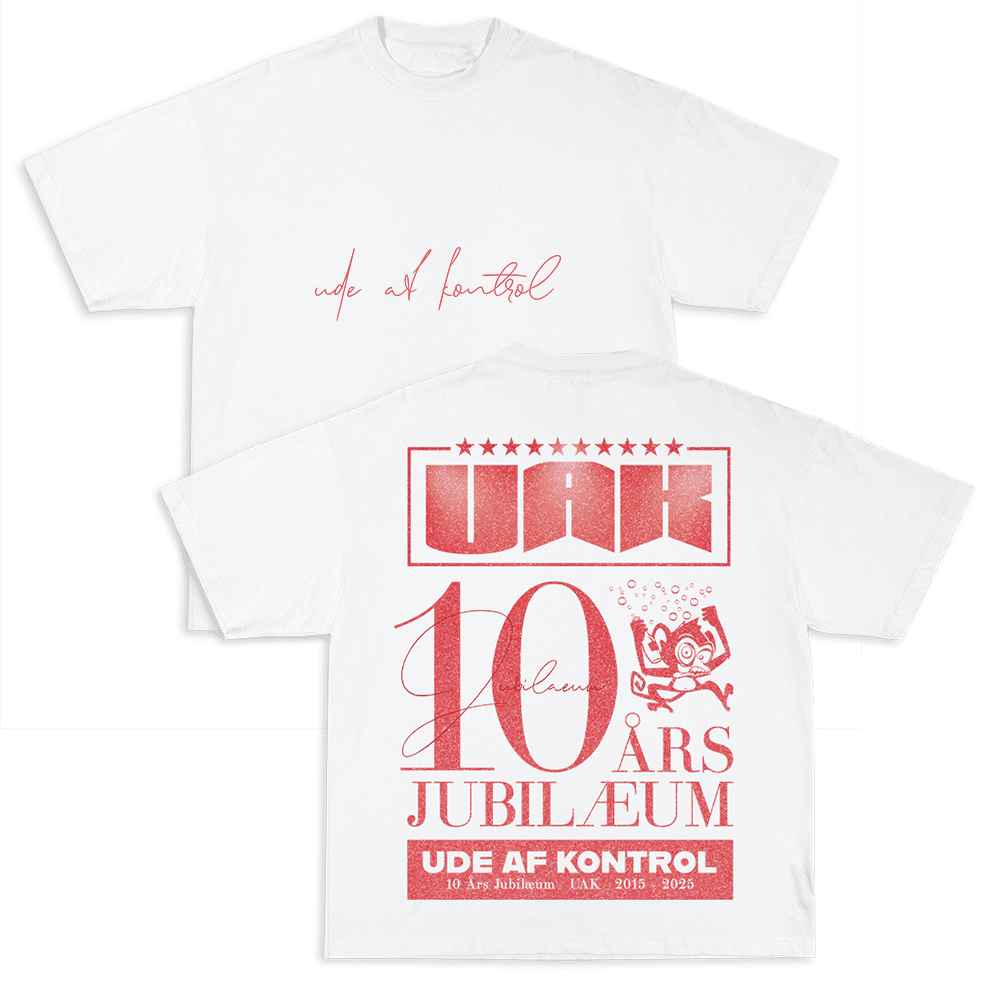 UDE AF KONTROL - OVERSIZED 10-ÅRS JUBILÆUM